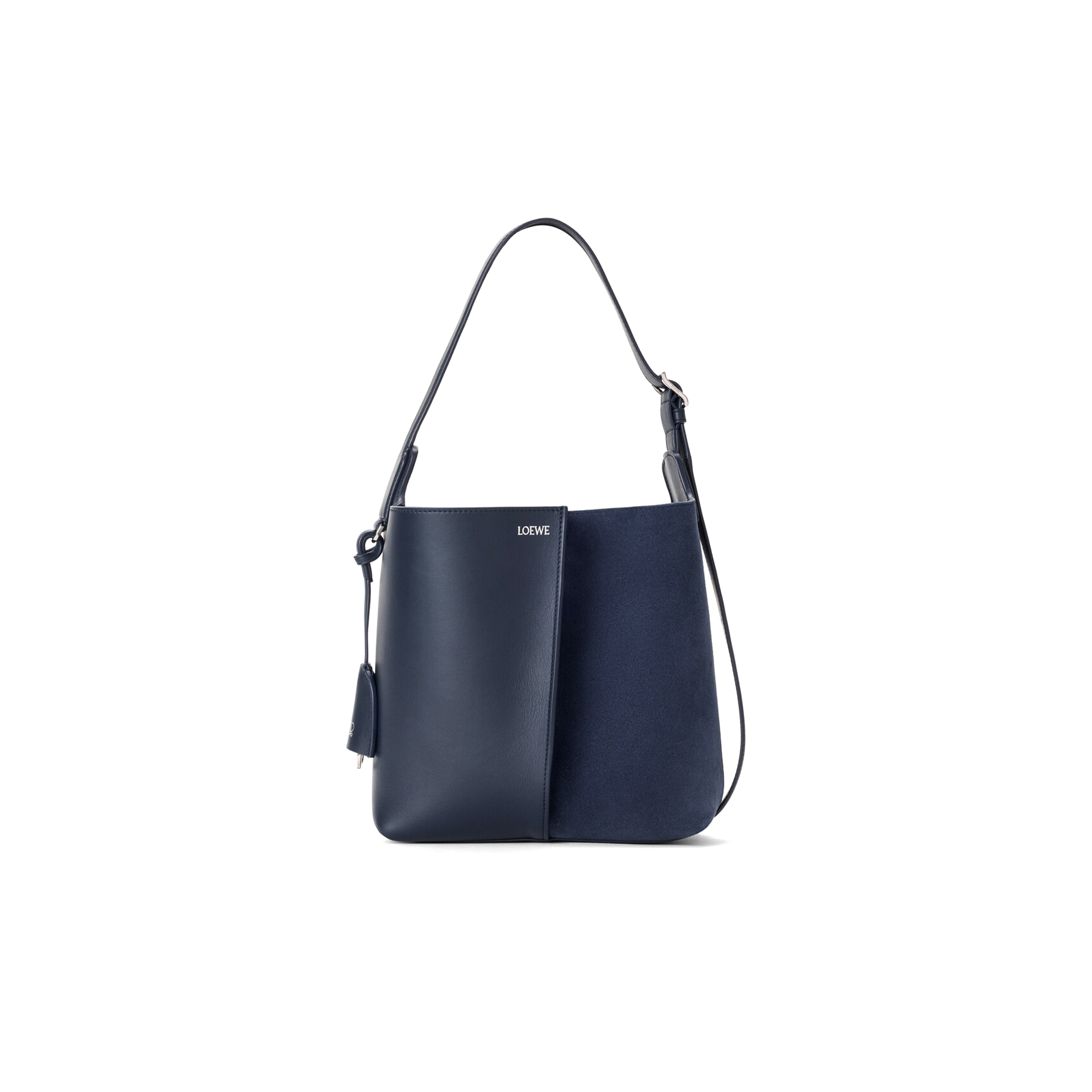 LOEWE MEDIUM BILBAO BUCKET IN SOFT CALFSKIN AND SUEDE A418WRPX01 (26*25*13cm)
